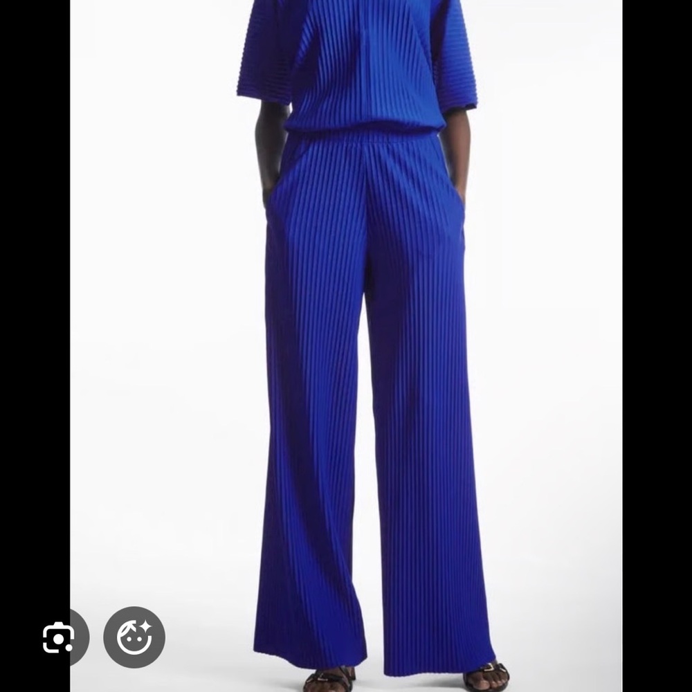 Cos Elasticated Blue Trousers